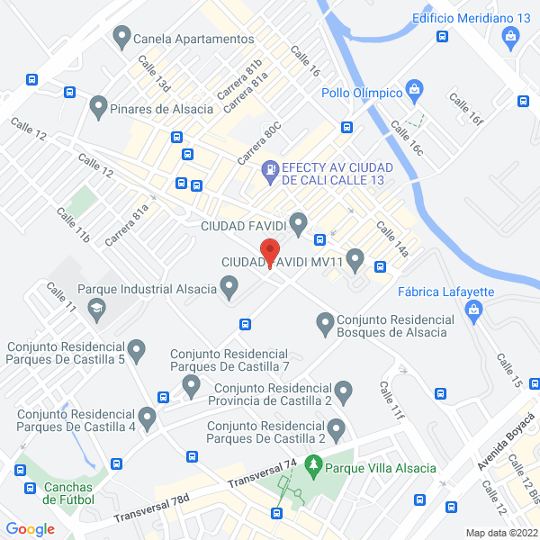 Map of El Castillo Del Pan Excelencia Y Calidad S.A.S.