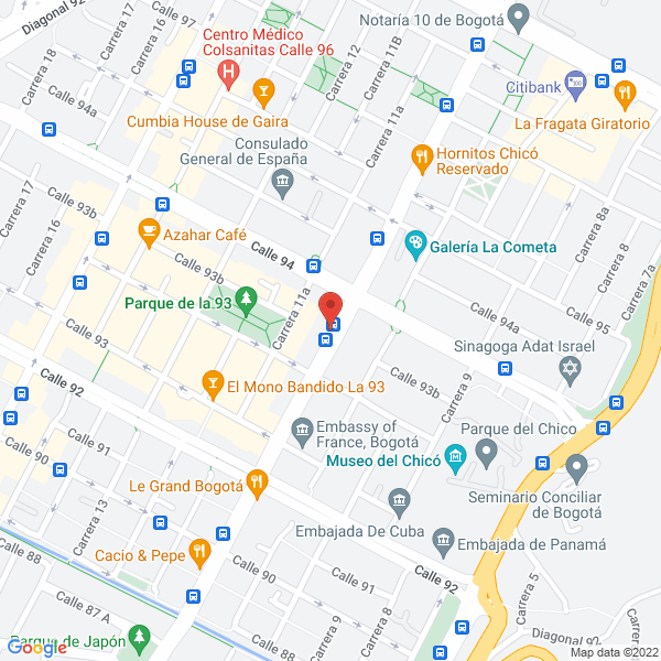 Map of Evlt Colombia Ltda.