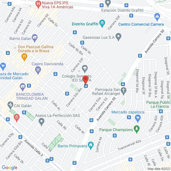 Map of El Morichal Parrilla Llanera