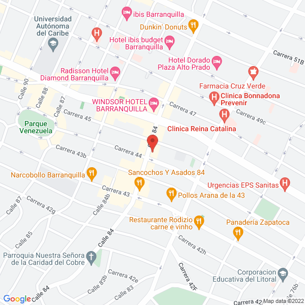 Map of El Nuevo Fabio Express