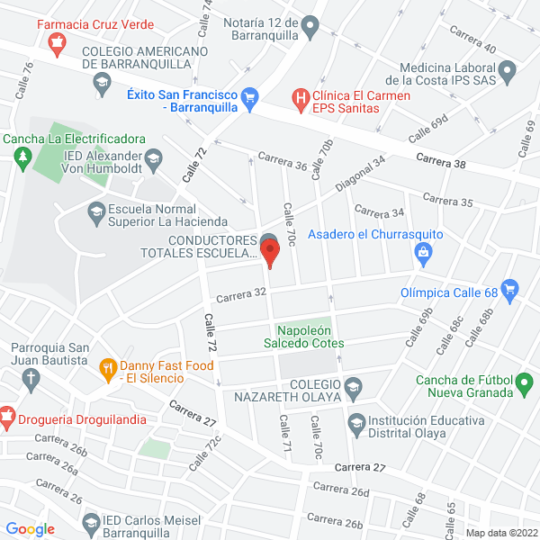 Map of El Sabor Del Chef Restaurante