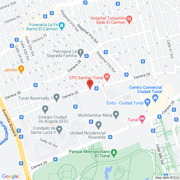 Map of Estudios Topográficos J G Ltda.