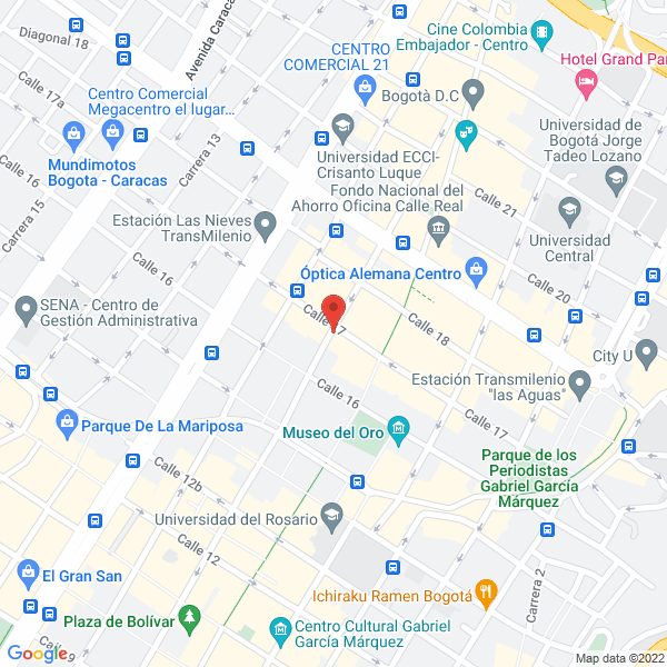 Map of Eugenio Suárez Sandoval Y Cía. Ltda