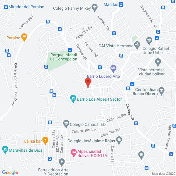 Map of Fábrica De Bases Para Trofeos El Barón