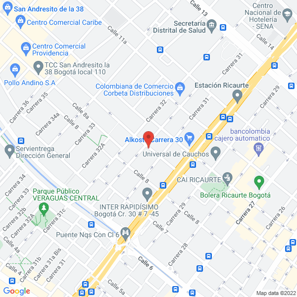 Map of Fábrica De Bocadillos Y Conservas Los Guayabos