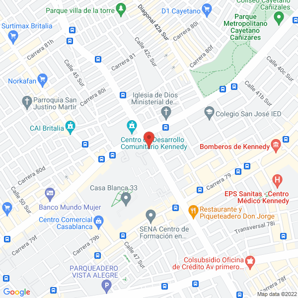 Map of Finca Raíz Jk Soluciones Inmobiliarias