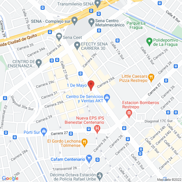 Map of Fábrica De Formaletas Metálicas Jimer