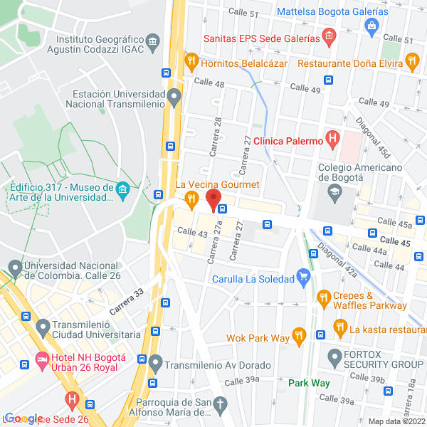 Map of Escuela De Rock Aktiva S.A.S.