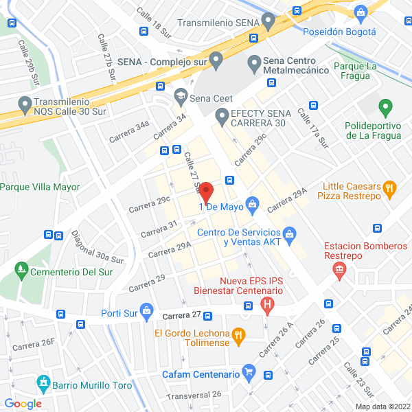 Map of Espumas Y Poliuretanos Ltda.
