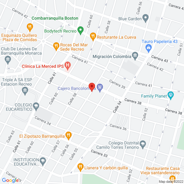 Map of Eventos Mi Dulce Compañía