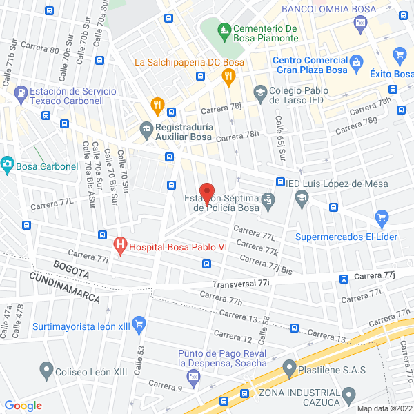 Map of Eventos Revolution