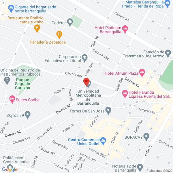 Map of Evolution Tattoo Barranquilla