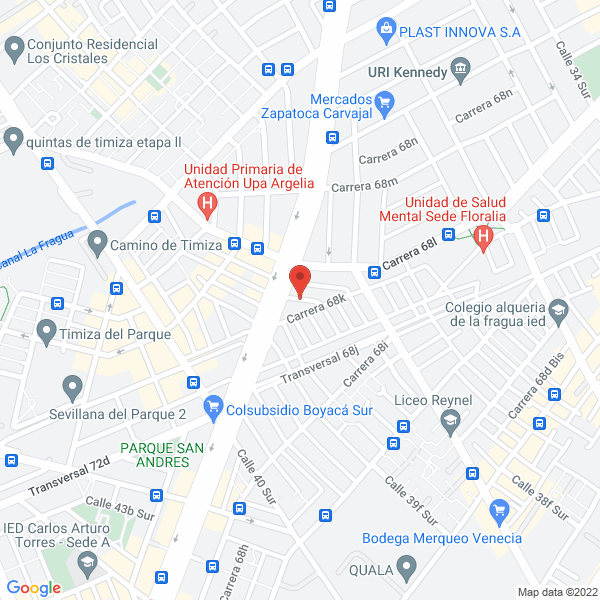 Map of Embobinados Bugatty