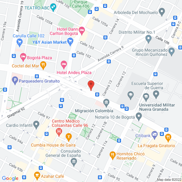 Map of Vertiv Colombia Sas