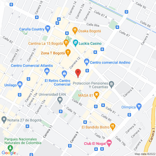 Map of Inmobiliaria Mz S.A.