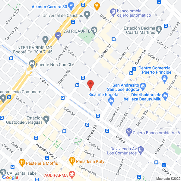 Map of Empanadas Sheleka