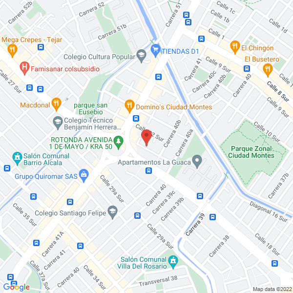 Map of Empaques Termoencogibles De Colombia Ltda.