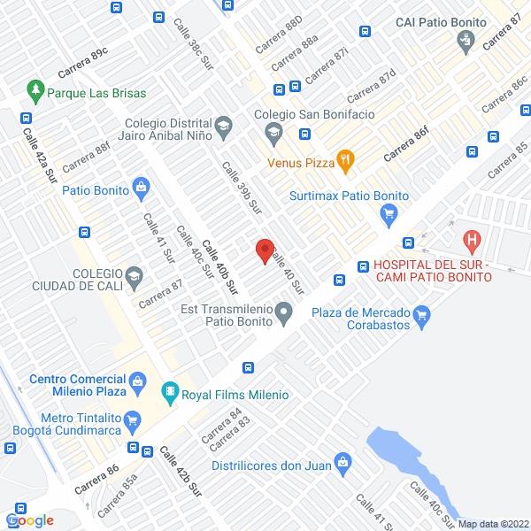 Map of Electro Guillo Express S.A.S.