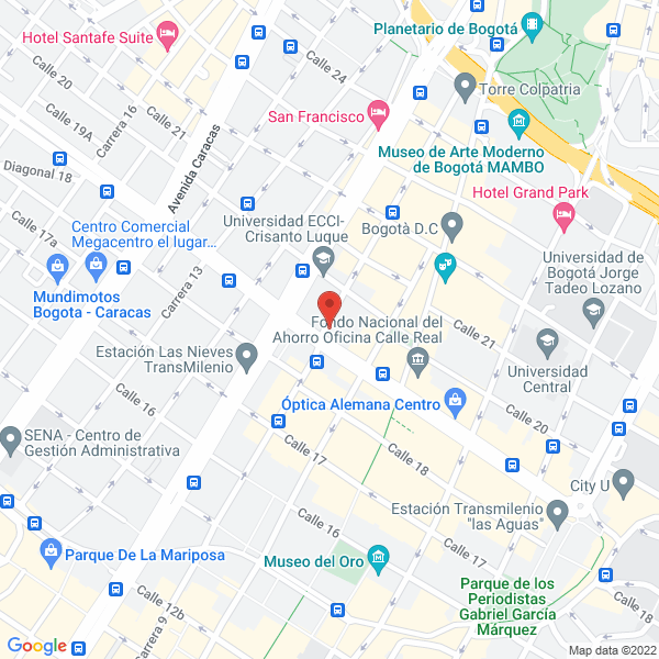 Map of Electro Iluminaciones Sastomar S.A.S