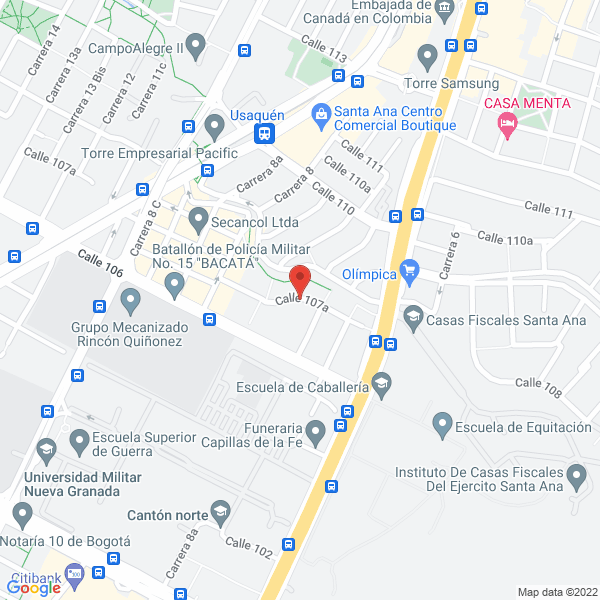 Map of Embajada Orden Militar De Malta