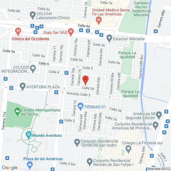 Map of Enviteck S.A.S.