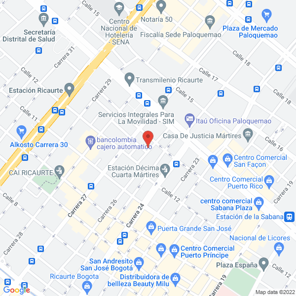 Map of Ferretería Impoval Ltda.