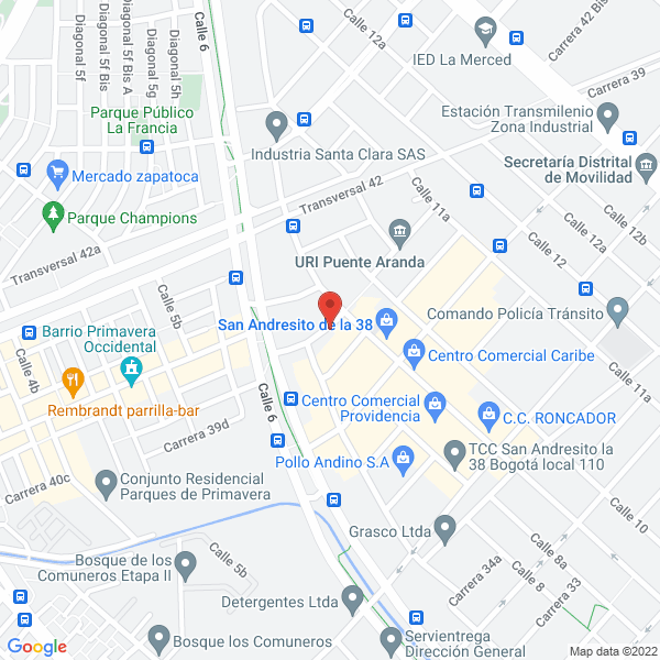 Map of Districristales S.A.