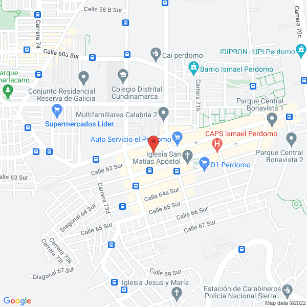 Map of Distrilacteos El Portal Del Perdomo