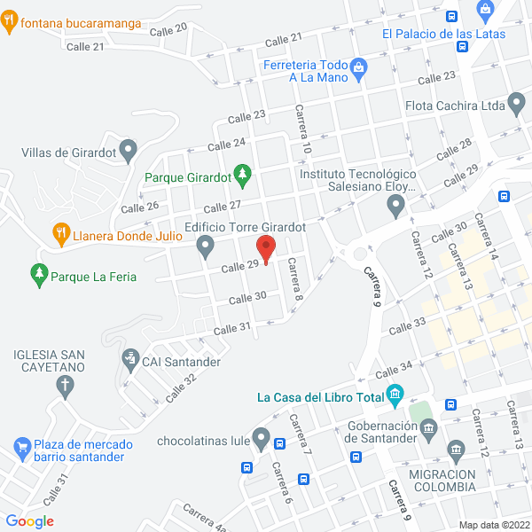 Map of Ferretería La W