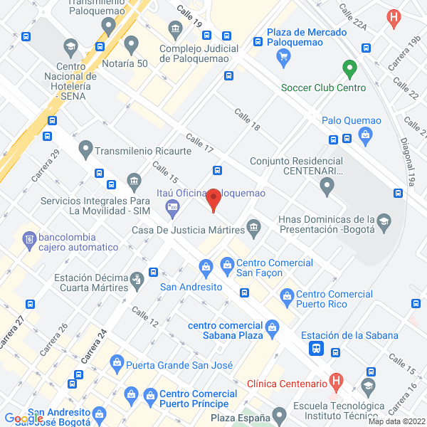 Map of Ferretería Megacol