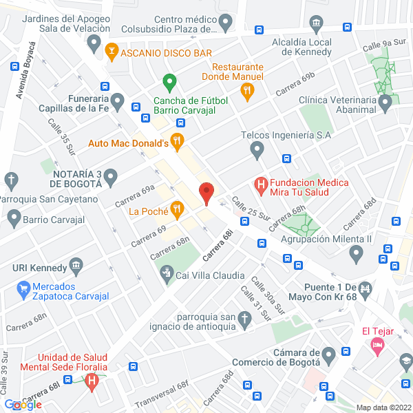 Map of Ferretería Garzon Hermanos S.A.S