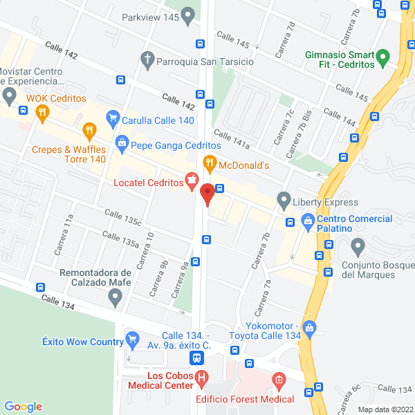 Map of Dr. María Constanza Rodríguez