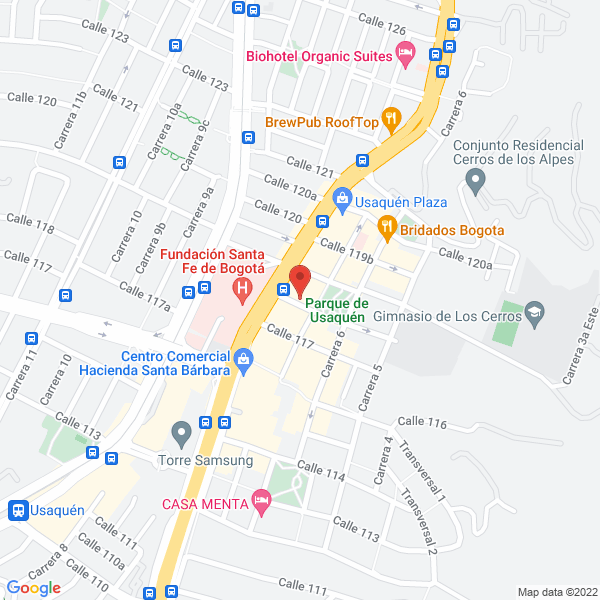 Map of Entre Cuates