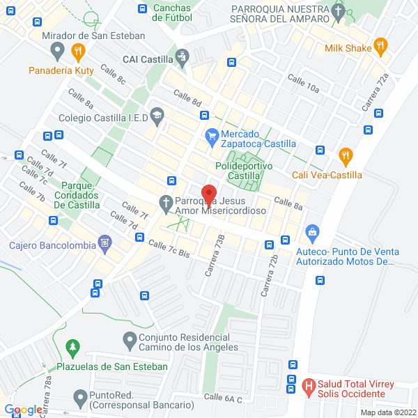 Map of Escuela De Fútbol Independiente Nacional