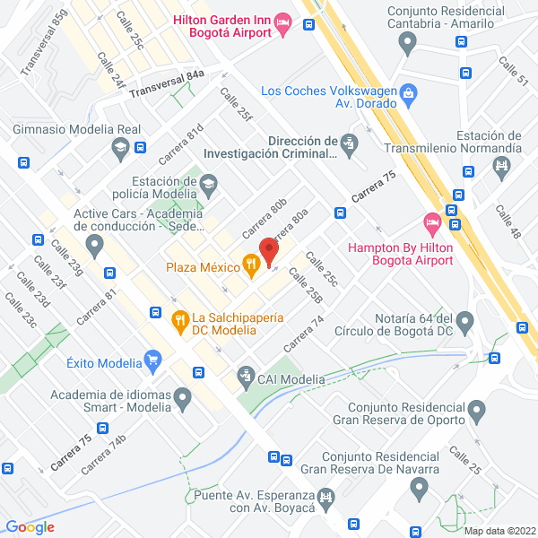 Map of Escuela Educativa De Aviación Rey Del Aire Ltda.