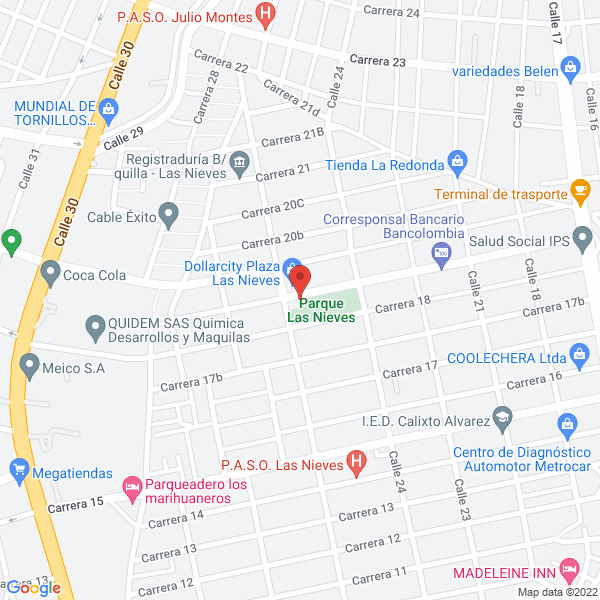 Map of Estación De Taxis Parque Las Nieves