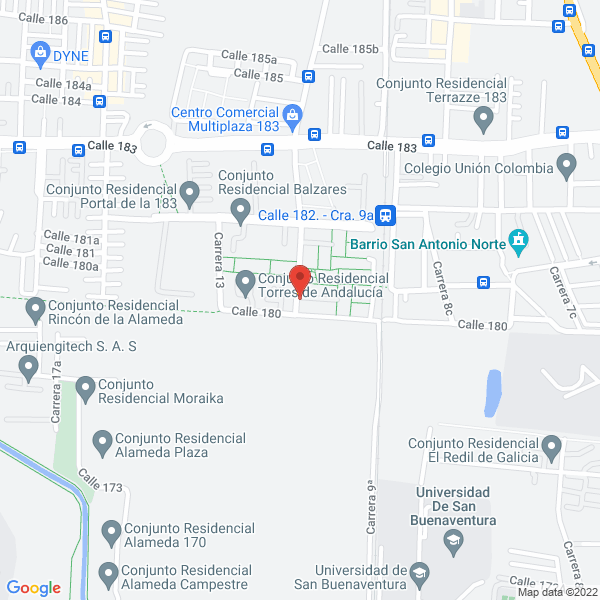 Map of Droguería A.C.K.T.