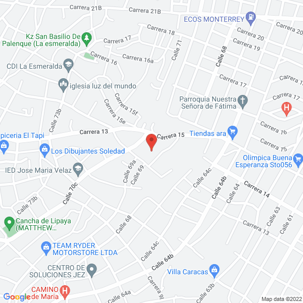 Map of Droguería Camila