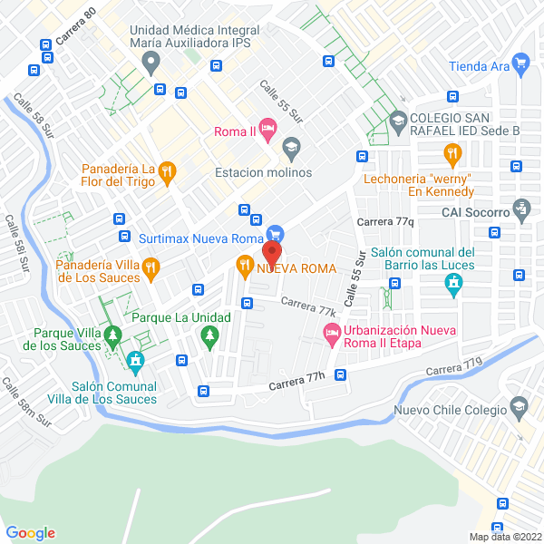 Map of Droguería Citysalud