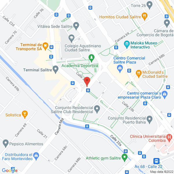 Map of Droguería Ciudad Salitre