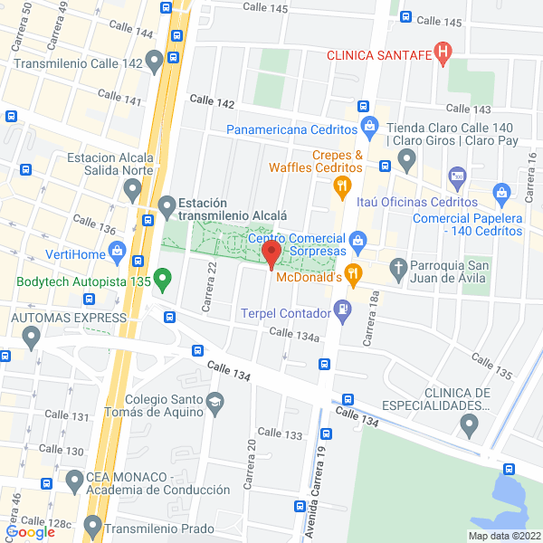 Map of Explorpetrol Ltda.
