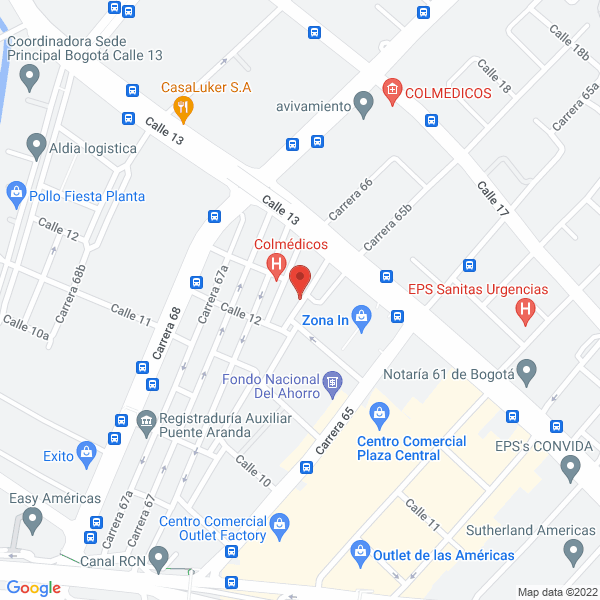 Map of Gran Andina De Plásticos S.A.S.