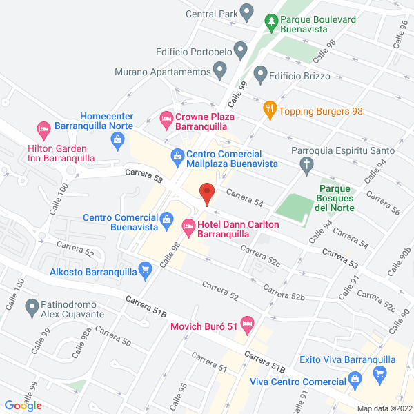Map of Gran Casino Buenavista