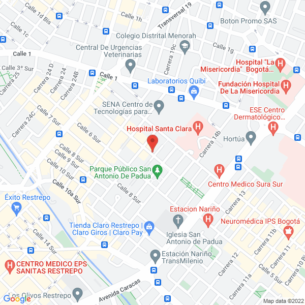 Map of Gran Colombiana De Dotaciones