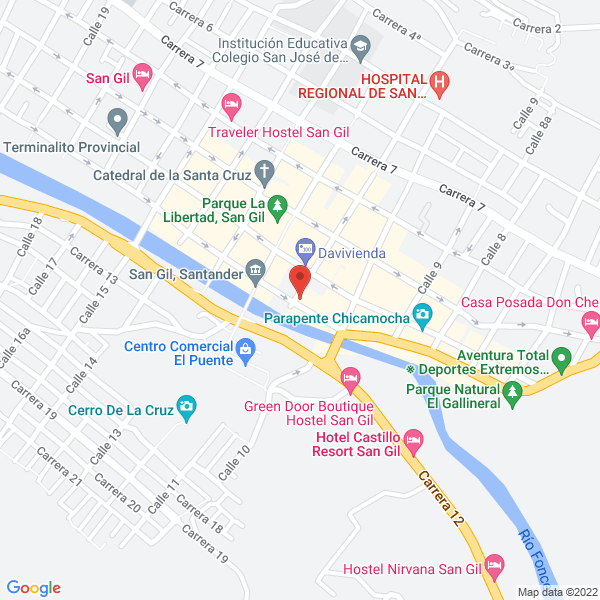 Map of Gran Hotel El Viajero