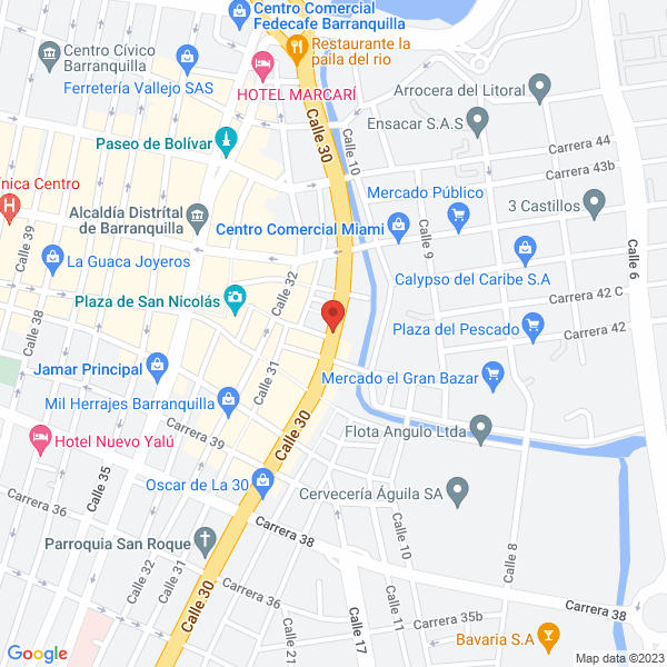 Map of Granero Mercacentro