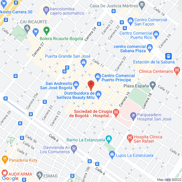 Map of Jb Milenium De Colombia Ltda