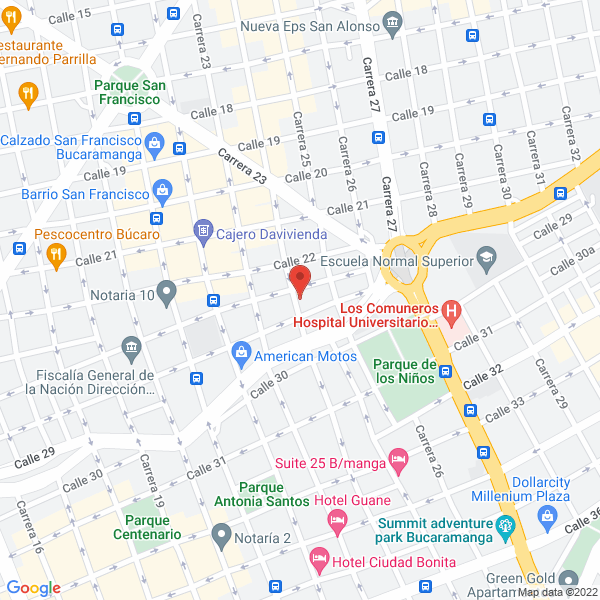 Map of Mensajería Y Domicilios Velocidad Extrema