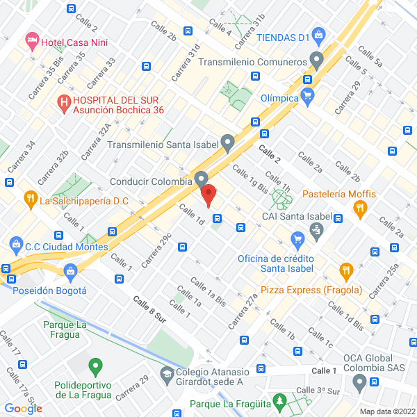 Map of Inpaca S.A.S.
