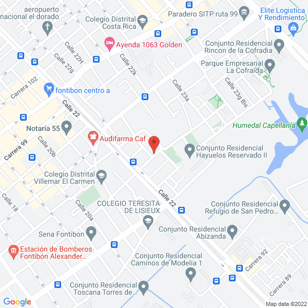 Map of Inspecciones Aeronauticas De Colombia
